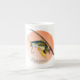 Caneca De Porcelana pesca