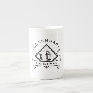 Caneca De Porcelana Pescador Lendário Fundado em 2021