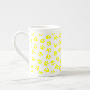 Caneca De Porcelana Pestor De Patas, Patas De Cães, Patas Amarelas