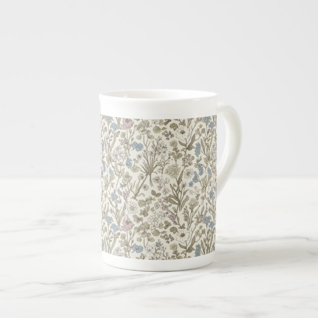 Caneca De Porcelana Pétalas Indomáveis (Frente Esquerda)