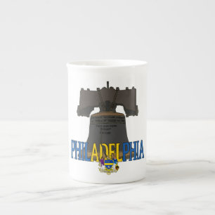 Caneca De Porcelana Philadelphia Pennsylvania Liberty Bell