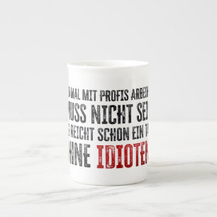 Caneca De Porcelana Piada engraçada sobre trabalho e colegas