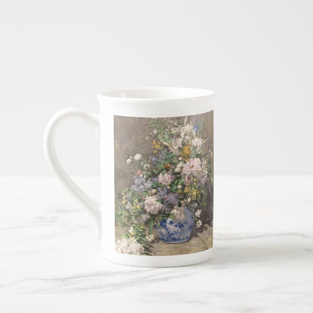 Caneca De Porcelana Pierre-Auguste Renoir Primavera Buquê (Esquerda)