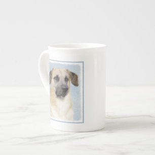 Caneca De Porcelana Pintura Chinook (Ouvidos Soltos) - Arte Cachorro O