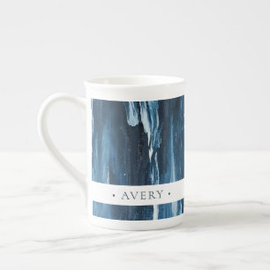 Caneca De Porcelana Pintura de Abstrato Moderno Personalizada