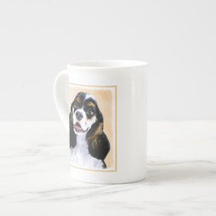 Caneca De Porcelana Pintura De Cocker Spaniel (Participante) - Arte De