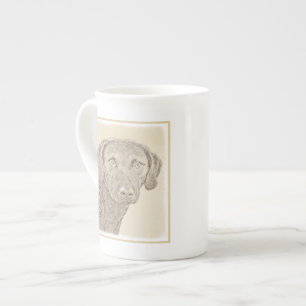 Caneca De Porcelana Pintura Original para Cão na Baía de Chesapeake Re