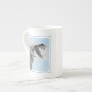 Caneca De Porcelana Pintura Schnauzer (Giant, Standard) - Arte Canina