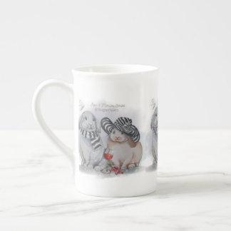 Caneca De Porcelana "Pipa & Marlow" Boganhues Print