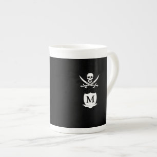 Caneca De Porcelana Pirata e monograma