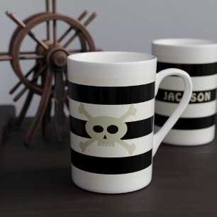 Caneca De Porcelana Pirata Personalizada - Estirpe Preta Personalizada