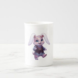 Caneca De Porcelana PLP LEPURO - Guerreiro Bonito do Rei Coelho Gráfic