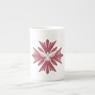 Caneca De Porcelana Pomba divina da paz