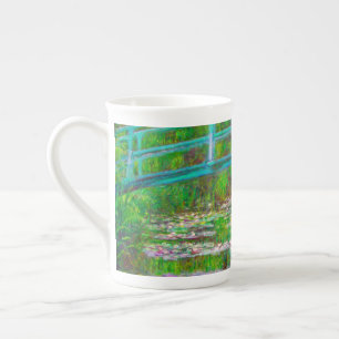 Caneca De Porcelana Ponte Monet Japonesa e Lírios de Água