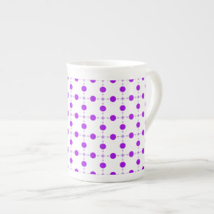 Caneca De Porcelana Pontos Polka Roxos, Padrão de Pontos, Pontos, Pont