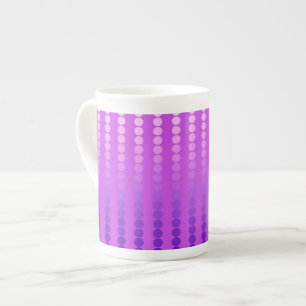 Caneca De Porcelana Pontos satíricos - violeta e orquídea