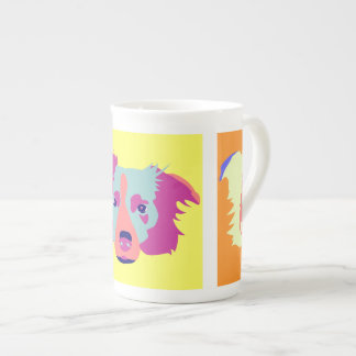 Caneca De Porcelana Pop art de border collie