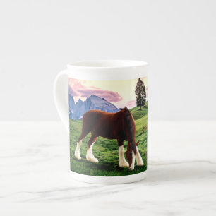 Caneca De Porcelana Por do sol de Clydesdale