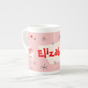 Caneca De Porcelana Porcelana de osso conhecida cor-de-rosa de Santa