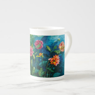 Caneca De Porcelana Porcelana de osso do Zinnia