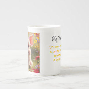 Caneca De Porcelana Porco - Zodíaco Chinês