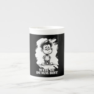 Caneca De Porcelana Porque você é burro – Motivo de declaração irônica