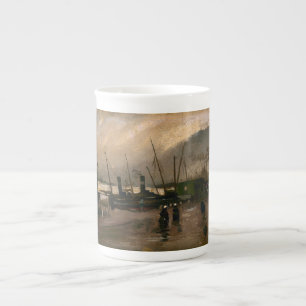 Caneca De Porcelana Porto de Pescadores de Amsterdã Tempestade de Vinc