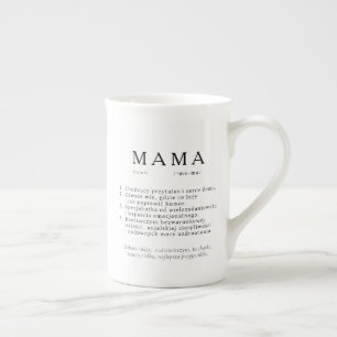 Caneca De Porcelana Presente de Mãe polonês - Definição MAMA
