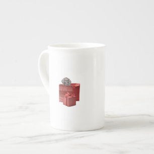 Caneca De Porcelana Presente de Natal Puppy