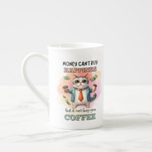 Caneca De Porcelana Presente engraçado para amantes de gatos que diz q