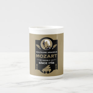 Caneca De Porcelana Presente para Amante da Música de Mozart