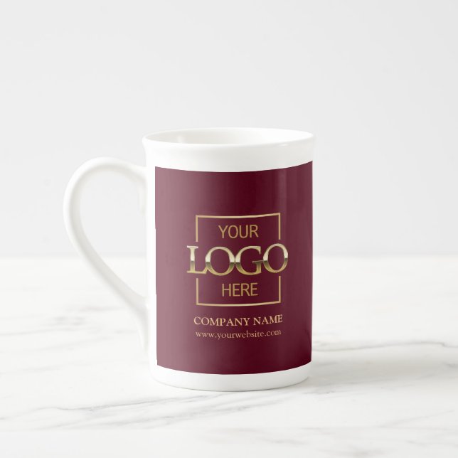 Caneca De Porcelana Presente Personalizado para Funcionários com Logot (Esquerda)