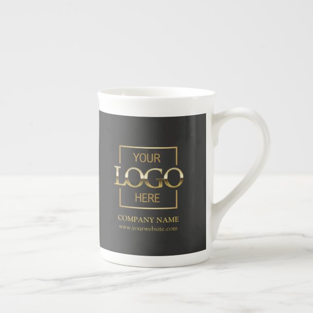 Caneca De Porcelana Presente Personalizado para Funcionários com Logot (Direita)