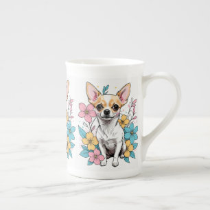 Caneca De Porcelana Primavera Chihuahua