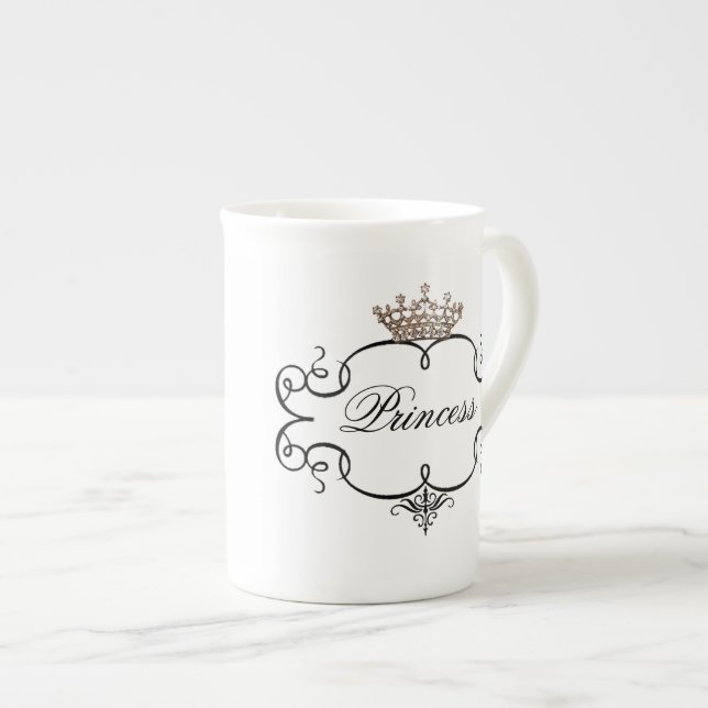 Caneca De Porcelana "Princesa" (Frente Esquerda)
