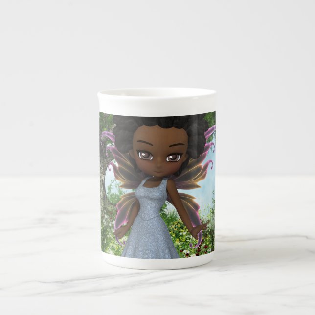 Caneca De Porcelana Princesa da fada de Lil (Frente)