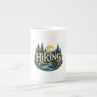 Caneca De Porcelana Procurar Vacinação de Aventura acampando Hiking Lo