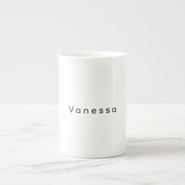 Caneca De Porcelana Professional classical plain simple name custom  (Frente)