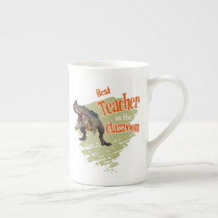 Caneca De Porcelana Professor Mais Engraçado Dinossauro na Sala de Aul