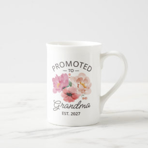 Caneca De Porcelana Promovida a Avó Est 2027 Nova Nana VI