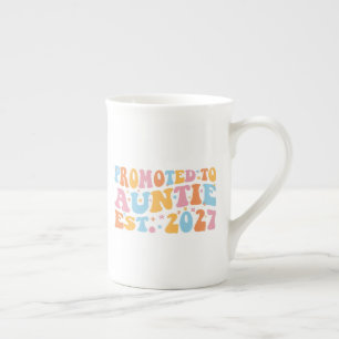 Caneca De Porcelana Promovida a Tia Est 2027 Nova Tia