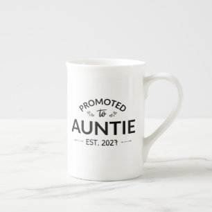 Caneca De Porcelana Promovida a Tia Est 2027 Nova Tia II