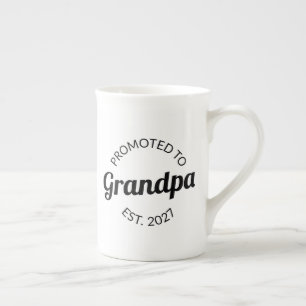 Caneca De Porcelana Promovido a Avô Desde 2027 Novo Papai Eu