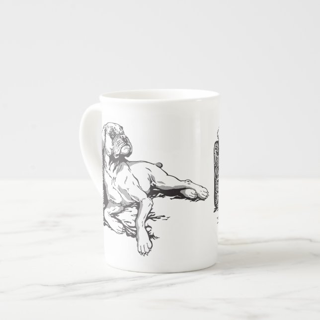 Caneca De Porcelana pugilista (Frente Esquerda)