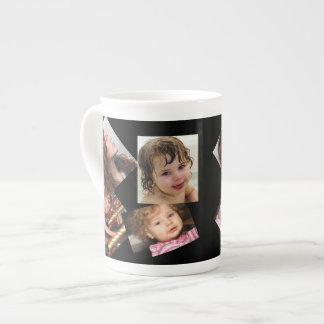 Caneca De Porcelana Quatro Modelo de Colagem de Fotos