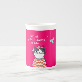 Caneca De Porcelana Querido, Meu Gato é sempre tão fofo