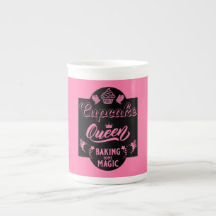 Caneca De Porcelana Rainha cupcake