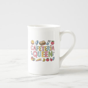 Caneca De Porcelana Rainha da cantina