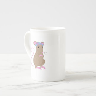 Caneca De Porcelana Rato floral