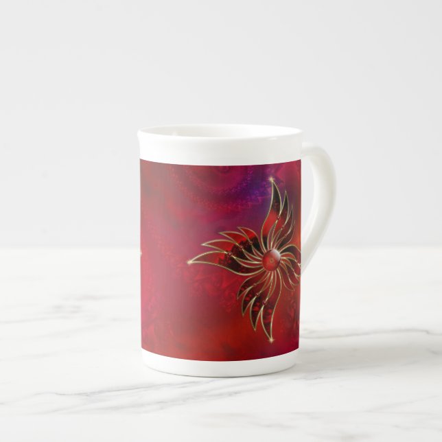Caneca De Porcelana Red As Flame Specialty Mug (Frente Esquerda)